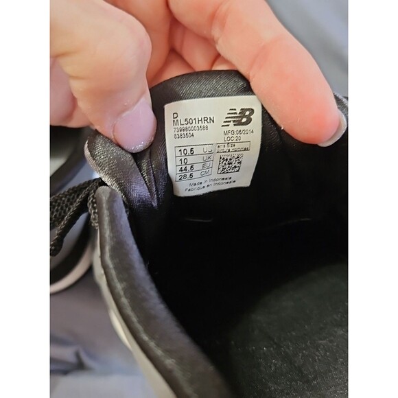 New Balance 501 Retro Sneakers  ML501HRN Grey On Grey Trackster Ripple Sole 10.5 - Picture 7 of 11